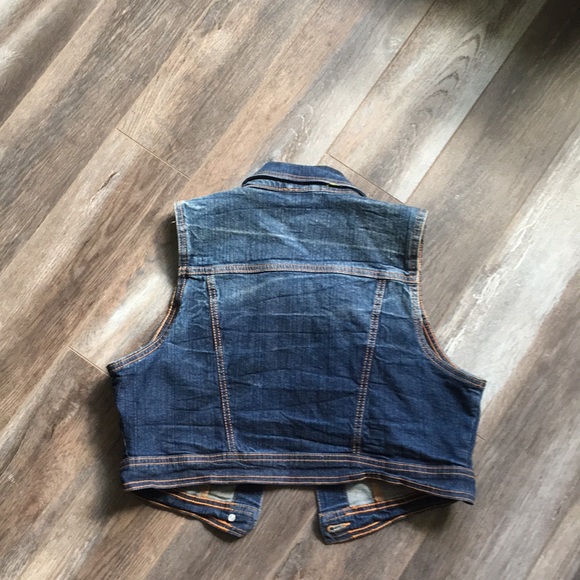 No sleeve blue jean jacket - Picture 2 of 2